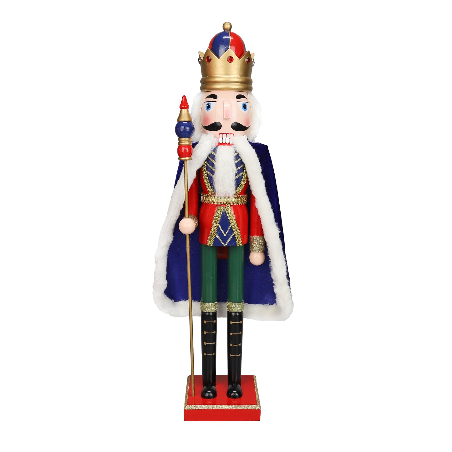 Christmas Nutcracker Soldier – 61CM King with Crown & Cape